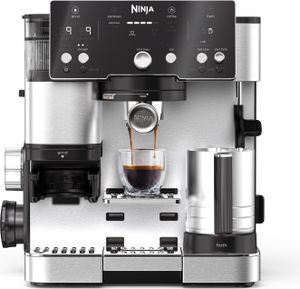 Kávovar Ninja Luxe Essential ES501EU 2 v 1 s mlýnkem a napěňovačem na latté