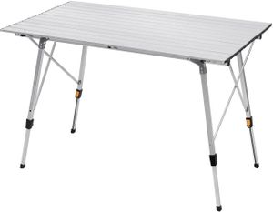 WOLTU Alu kempingový stôl s taškou na prenášanie 120 × 68,5 cm pre 4-6 osôb, skladací, výškovo nastaviteľný