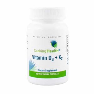 Vitamin D3 K2 Unterstützung gesunder Knochen SEEKING HEALTH 60 vegetarische Kapseln