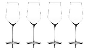 Zalto 4er Set Weißweinglas 11402 x 2, mundgeblasen, Glasmanufaktur Denk´Art + Gratis 4er Set EKM Living Edelstahl Trinkhalme