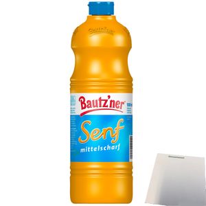 Bautzner Senf mittelscharf in der Tube 1er Pack (1x1 Liter) + usy Block