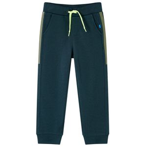vidaXL Dětské tréninkové kalhoty se stahovací šňůrkou mechově zelené 104