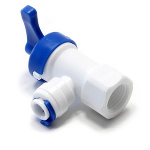 Naturewater Osmose Wasserhahn Adapter mit 12,91 mm (1/4") IG, Tankventil Bypass für Vorratsbehälter Wassertank Osmoseanlage