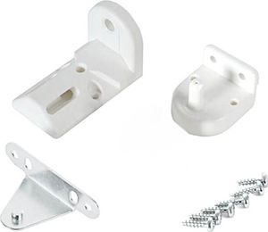 HAILO Montagezubehör in weiß für Mono 12, Mono 15 und Compact-Box M / Montageset / Befestigung