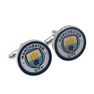 Manžetové knoflíčky Manchester City FC TA2064 (jedna velikost) (modrá/bílá)