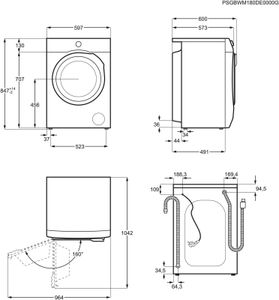 AEG 6000 ProSense® / 7 kg /  der Stiftung Warentest L6FBG51470 Weiß