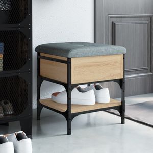 vidaXL Lavica na topánky Sonoma dub 42x42x45 cm Materiál na báze dreva