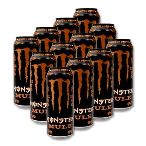 Monster Mule Ginger Brew Energy Drink, 500 ml x 12