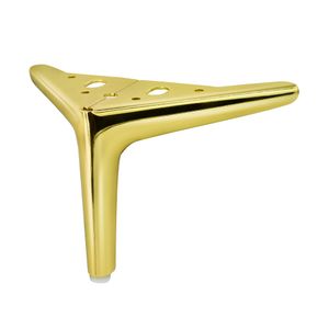 Möbelfüße aus Metall möbelbeine Schrankfüße für Schränke, Vitrinen Sideboards Sofa Couch Beine Gold Höhe: 12cm