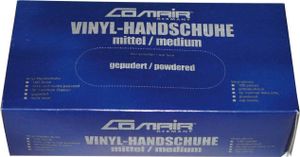 Comair Vinyl Handschuhe M gepudert 100er Box