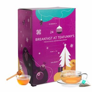 Frühstück Adventskalender "Breakfast at Teafunny's"  (Tee, Honig, Konfitüre) - MHD: 31.12.2023