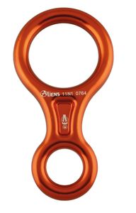ALIENS - Alu Abseilachter CLASSIC, Farbe:orange