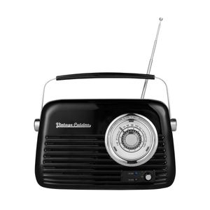 Retro radio chrom z głośnikiem bluetooth Vintage Cuisine Czarne