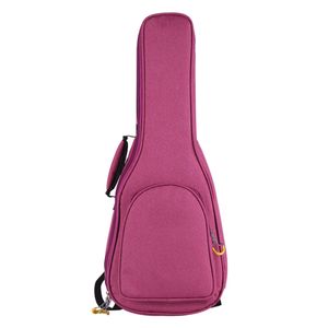 Ukulele-Rucksack Bassgitarrenkoffer Oxford-Stoff-Gitarren-Aufbewahrungskoffer Gepolsterter Gitarrenkoffer Farbe Rotes A
