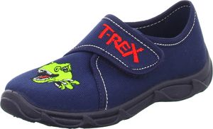 Sneakers Kinder-Hausschuh Dinosaurier T-Rex Blau, Farbe:blau, EU Größe:31