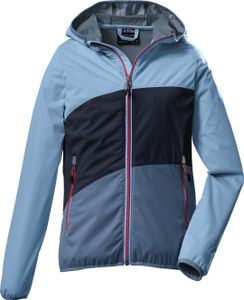 Killtec Funktionsjacke für Mädchen mit 10.000mm Wassersäule und Kapuze, Farbe:Blau, Kinder Größen:140