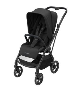 Maxi-Cosi Leona 2 Kinderwagen, Ab der Geburt bis ca. 4 Jahre (0 - 22 kg), XL im Komfort. XS in der Größe, Essential Black