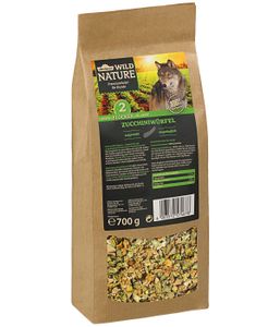 Dehner Wild Nature Hundefutter Flocken-Mix, Trockenfutter getreidefrei, BARF-Ergänzungsfutter, für ausgewachsene Hunde, 100% Zucchini, 700 g