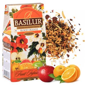 BASILUR Blood Orange - Früchtetee mit natürlichem Orangenaroma und Sahne, 100 g x1