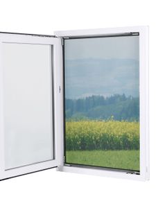 EASYmaxx Fenster-Moskitonetz mit Magnetbefestigung 150 x 130cm, schwarz Mückenschutz Insektenschutz Fliegengitter Moskitonetz Fenster Magnetbefestigung