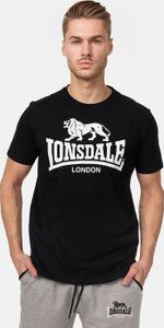 Lonsdale Logo Kurzarm-t-shirt Schwarz M Mann Schwarz M