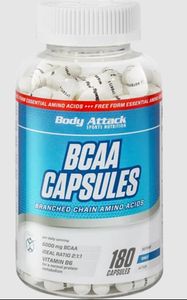 Body Attack BCAA Capsules, 180 Kapseln, 1er Pack (1 x 134g)