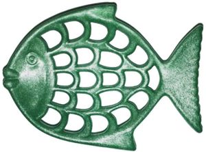 Einseifer - jetzt aus Flüssigholz - Seifenschale Fisch grün Seifenablage