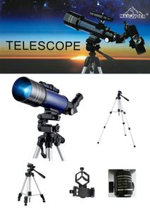 Astronomisches Teleskop 400mm/70mm Refraktor Teleskop mit Stativ 66x vergößerung