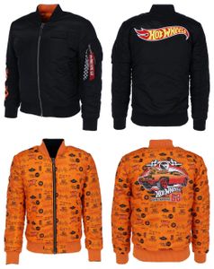 ALPHA INDUSTRIES MA-1 VF HOT WHEELS REVERSIBLE Herren wende Bomberjacke, Größe:M, Alpha Industries Farben:03 Black