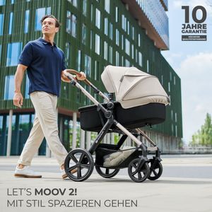 Kinderkraft MOOV 2 AIR 3-in-1 Kinderwagen - Aufblasbare Räder - 2-in-1-Sitz - Inklusive MINK PRO i-Size - Bis 27 kg - UPF50+ Verdeck - Schwarz Kinderkraft MOOV 2 AIR 3-in-1 Kinderwagen - Aufblasbare Räder - 2-in-1-Sitz - Inklusive MINK PRO i-Size - Bis 27 kg - UPF50+ Verdeck - Schwarz