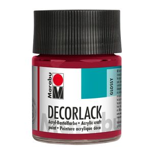 Marabu Acryllack "Decorlack" karminrot 50 ml im Glas
