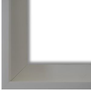 Schattenfugenrahmen Weiß 40x50 cm - Bilderrahmen für Bilder auf Leinwand oder Platte - Modern