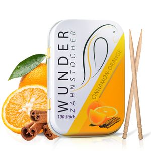 Wunder Zahnstocher - DS - Cinnamon Orange / Zimt-Orange , Geschmack:Orange/Zimt