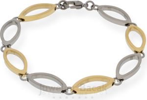 Boccia Armband 0372-02 Titan Bicolor teils vergoldet