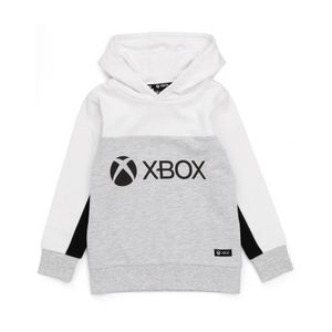 Xbox - Mikina s kapucňou pre chlapcov NS6488 (146) (sivá/biela)