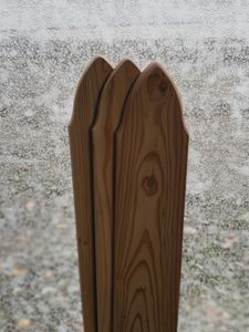 Zaunlatte 9x2x50cm Sibirische Lärche Muster E