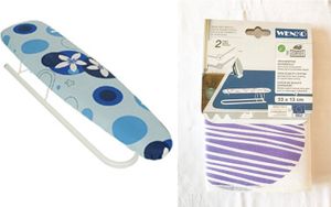TOP SET WENKO Ärmelbügelbrett Ärmelbrett Bügelbrett und 1x Ärmelbügelbrettbezug