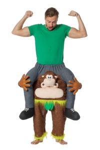 Huckepack Kostüm  - Gorilla - Affenkostüm - Wilbers Gr. M/L - Hucke Pack