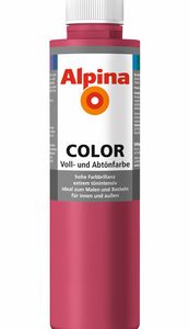 Alpina Voll und Abtönfarbe Wandfarbe Alpina Color Farbton Shocking Pink 750 ml
