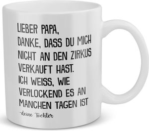 22Feels Papa Geschenk von Tochter Vatertag Vater Tasse Geburtstag Weihnachten Kaffeetasse Männer Herrentag Geschenkidee