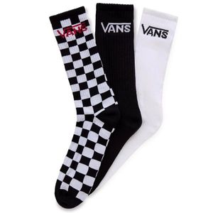 Ponožky VANS MN CLASSIC Crew Socks Black/White 6,5-9 - UNI