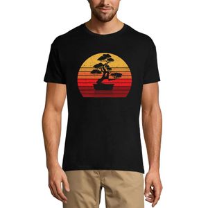 Herren Grafik T-Shirt Retro-Bonsaibaum – Retro Bonsai Tree – Öko-Verantwortlich Vintage Jahrgang Kurzarm Lustige Druck Geburtstag Geschenk Mann