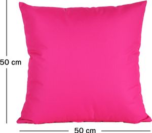 JACK 2er Set 50x50cm Outdoor Kissenhülle Kissenbezug Wasserfest Sitzkissen Lounge Kissen Garten Stuhl Lotus Effekt, Farbe:Pink
