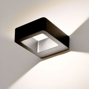MODERNE LED Außenleuchte Außenwandleuchte IP54 schwarz 6W Wandlampe Wandleuchte up&down Außenlampe Lampe 1305A wandaußenleuchte