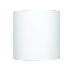 Lampenschirm Stoff "Gliona" Weiß Zylinder für E27 Stehlampe