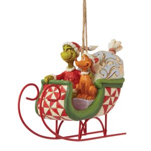Grinch & Max auf dem Schlitten (Der Grinch) - Walt Disney Christbaumschmuck