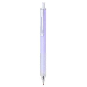 professioneller 0,5 mm Nib Kugelschreiber weicher Silikongriff Stabiler Tinte Smooth Writing Student Prüfungsstiftstudie Vorräte-Lila