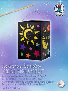URSUS Laternenbastelset "Sonne, Mond & Sterne"