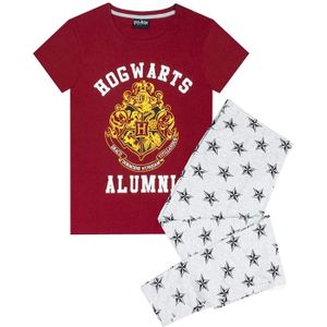 Harry Potter - dámske pyžamo "Alumni" NS5968 (L) (červená/sivá)