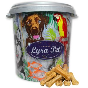 50 Stk. Lyra Pet® Kauknochen ca. 7 cm in 30 L Tonne